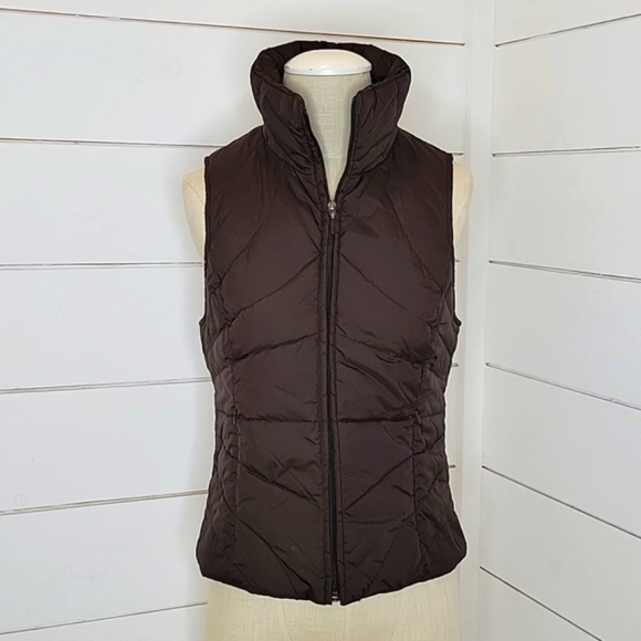 Kenneth Cole REACTION small brown puffer vest - Picture 1 of 5